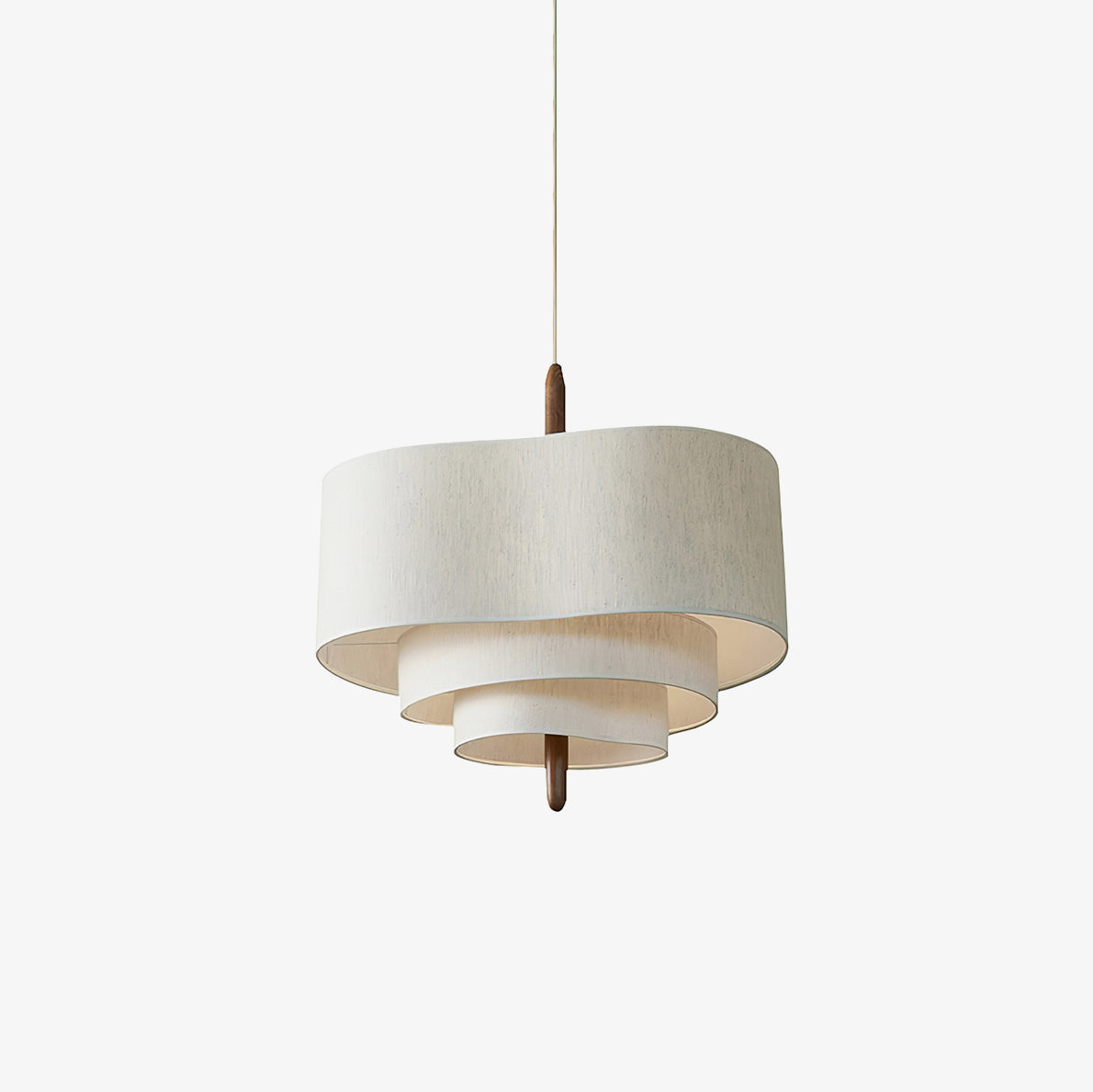 Wave Ladder Pendant Lamp ? 22.8″ H 14″ / Dia 58cm x H 35.5cm / Walnut wood & White Pendant light