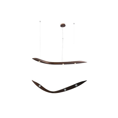 Waveform Pendant Lamp Single Model B L 49.2″ x W 11.8″ x H 47.2″ / Warm Light Pendant light