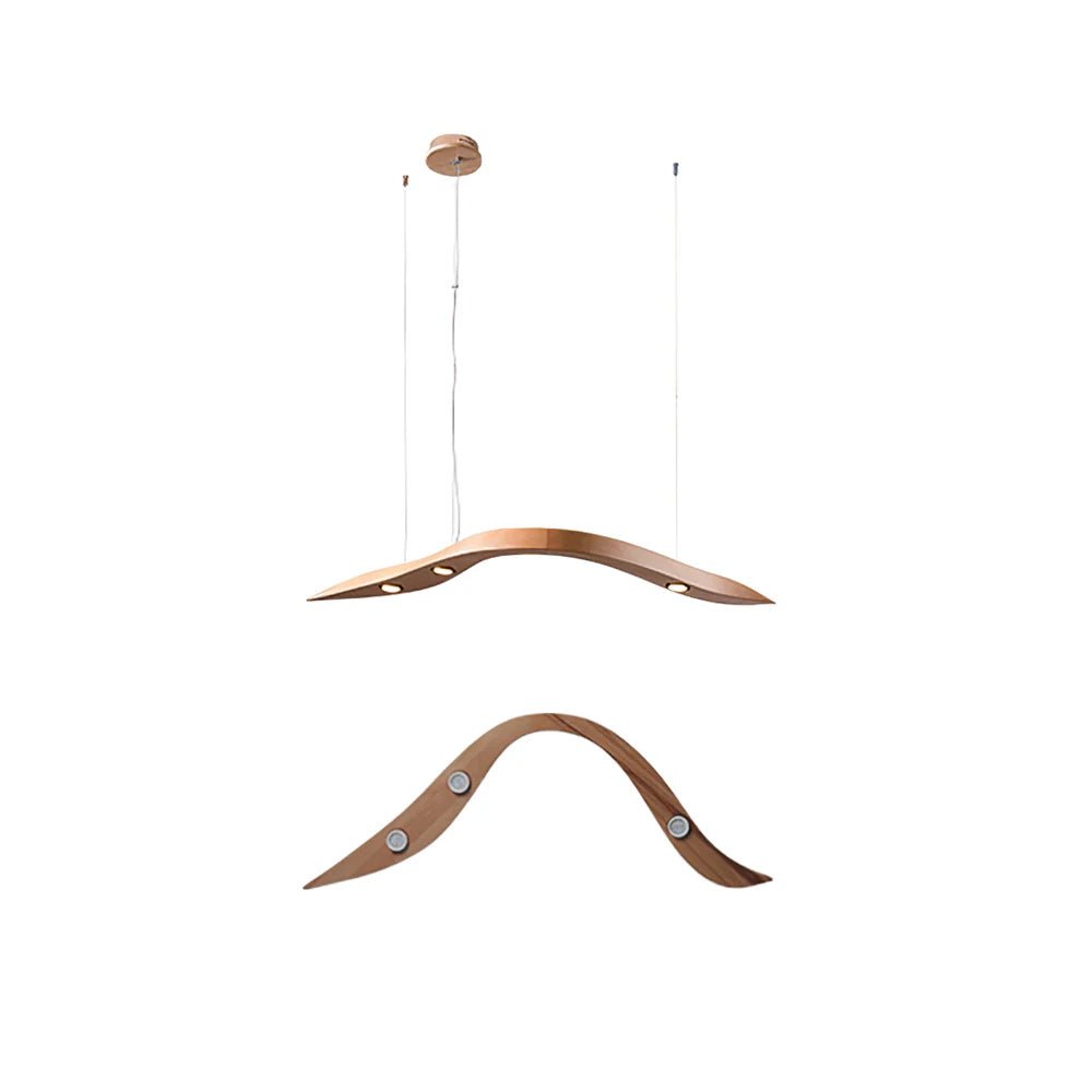 Waveform Pendant Lamp Single Model A L 43.3″ x W 15.7″ x H 47.2″ / Warm Light Pendant light