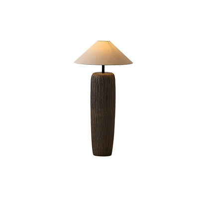 Weathered Wood Grain Floor Lamp Dia 23.6″ x H 43.3″ / Dia 60cm x H 110cm / Black & White / US Plug Floor lamp