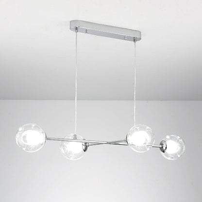 Westlife Sputnik Pendant Light L 31.5″ x W 11.8″ x H 4.7″ / L 80cm x W 30cm x H 12cm / Chrome Pendant light