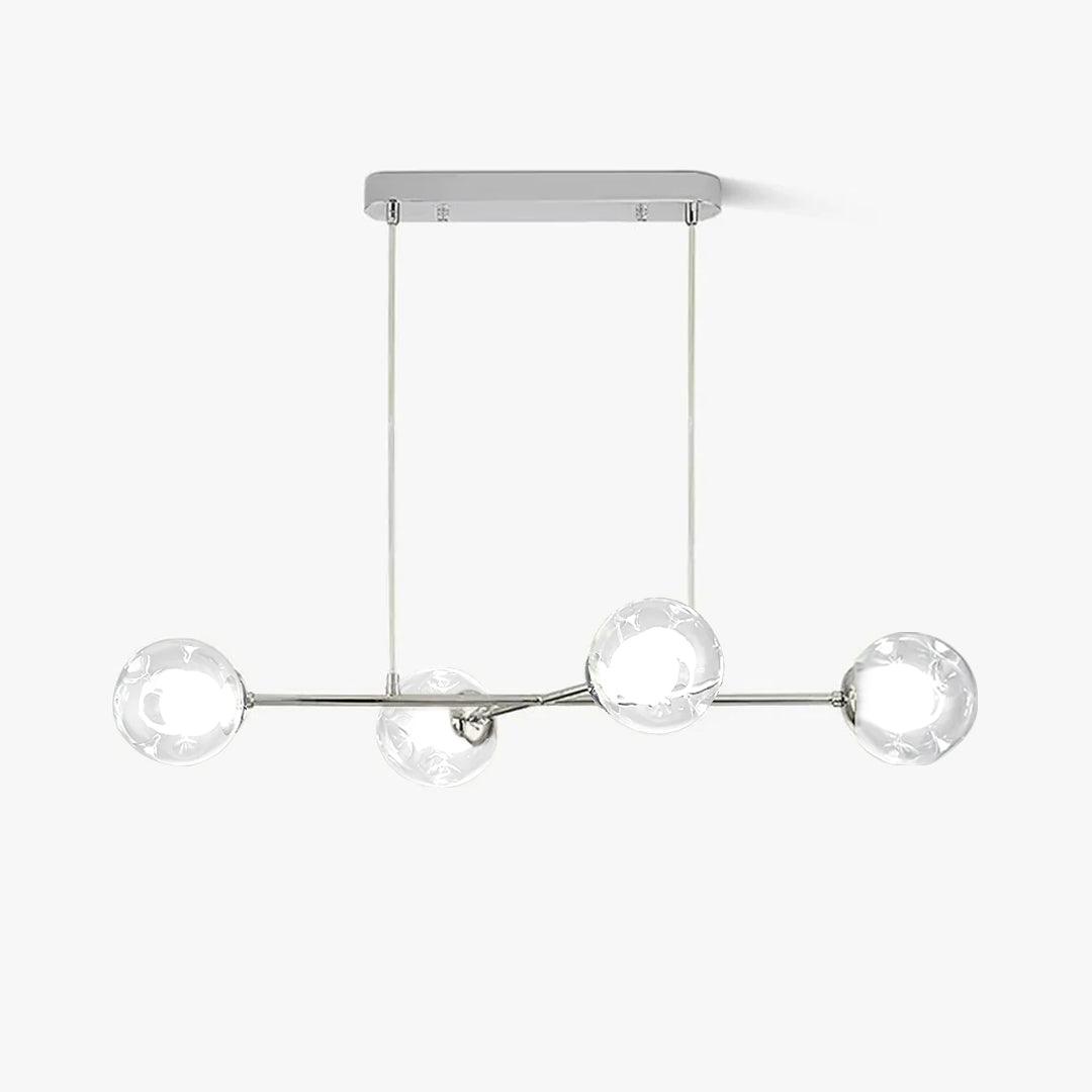 Westlife Sputnik Pendant Light L 31.5″ x W 11.8″ x H 4.7″ / L 80cm x W 30cm x H 12cm / Chrome Pendant light