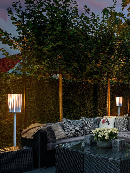 White Column Outdoor Light Dia 7.9″ x H 59″ / Dia 20cm x H 150cm / White Floor lamp