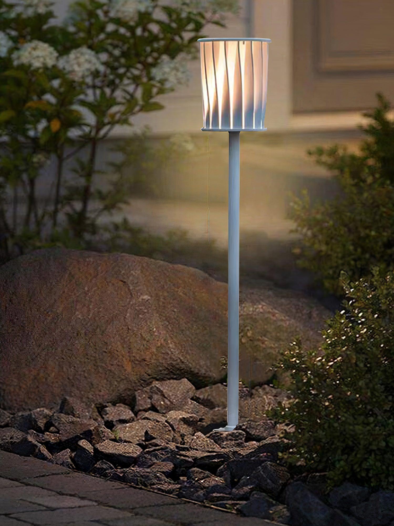 White Column Outdoor Light Dia 7.9″ x H 59″ / Dia 20cm x H 150cm / White Floor lamp