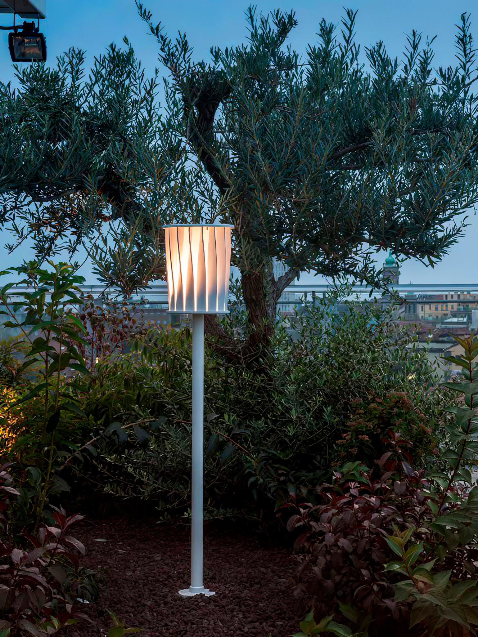 White Column Outdoor Light Dia 7.9″ x H 59″ / Dia 20cm x H 150cm / White Floor lamp