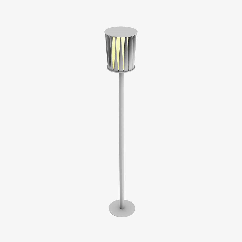 White Column Outdoor Light Dia 7.9″ x H 59″ / Dia 20cm x H 150cm / White Floor lamp