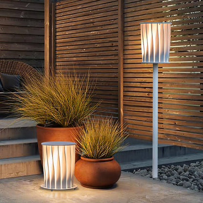 White Column Outdoor Light Dia 7.9″ x H 59″ / Dia 20cm x H 150cm / White Floor lamp