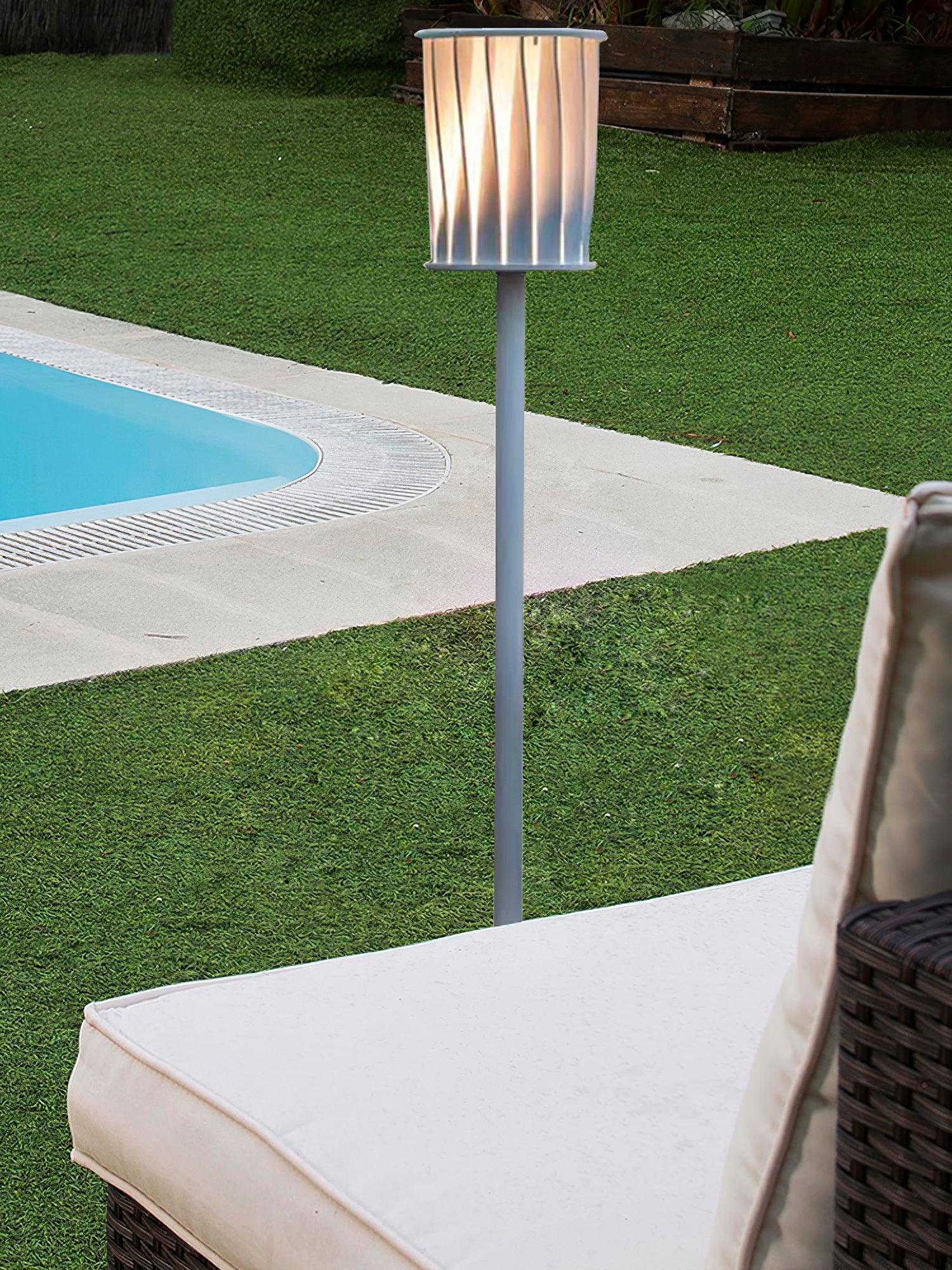 White Column Outdoor Light Dia 7.9″ x H 59″ / Dia 20cm x H 150cm / White Floor lamp