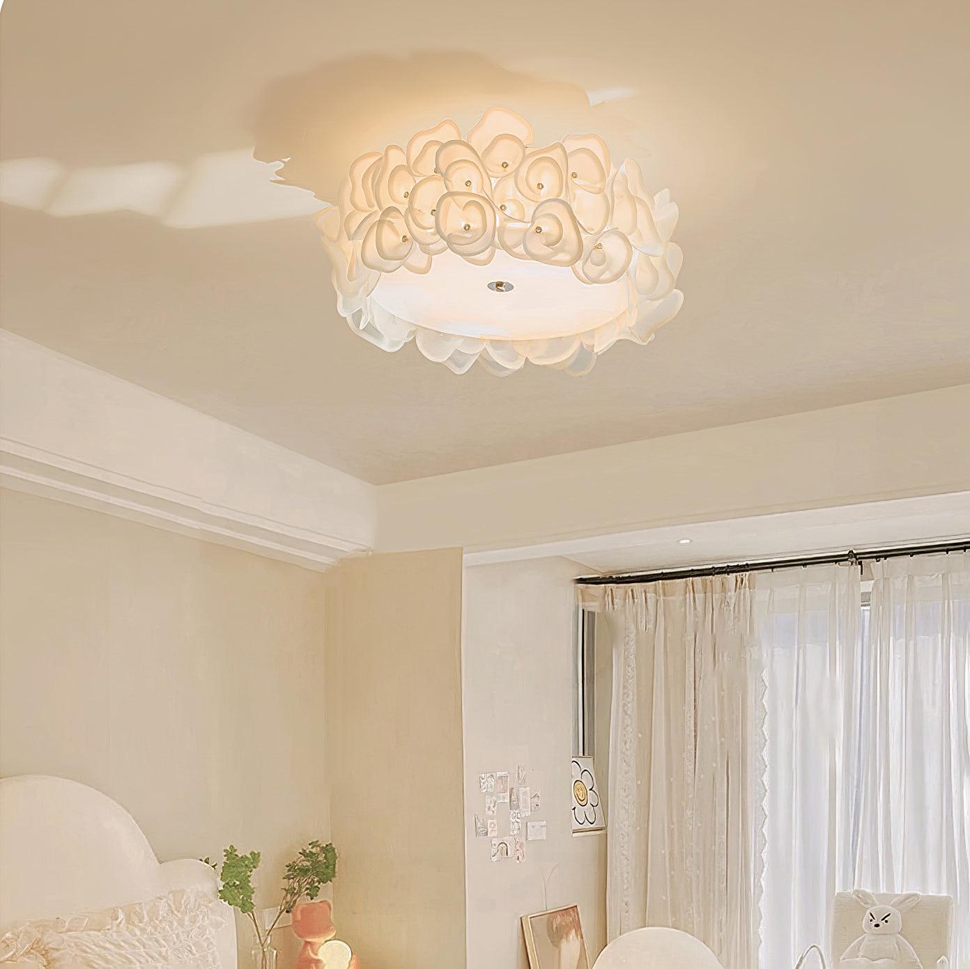 White Hydrangea Ceiling Lamp Ceiling lamp