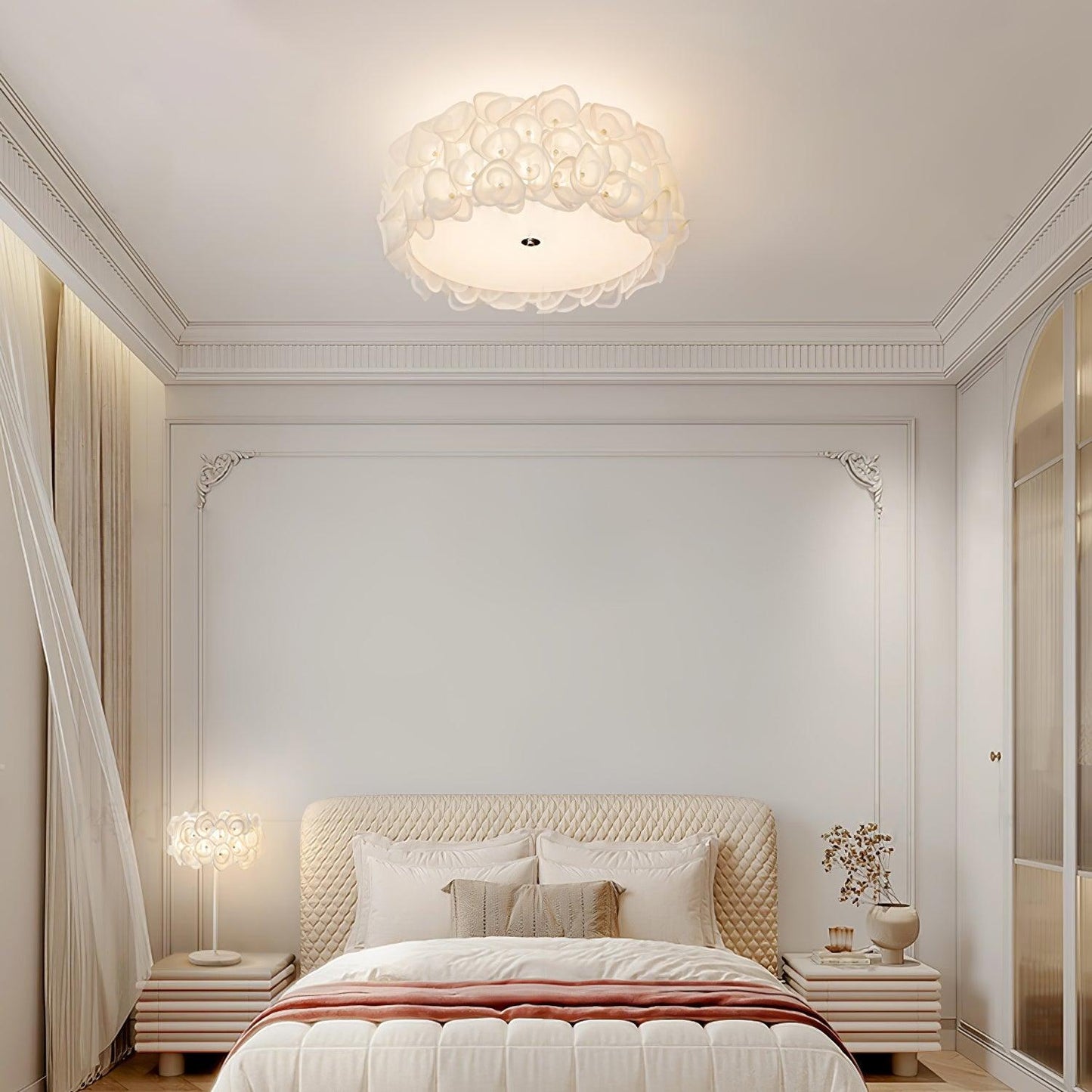 White Hydrangea Ceiling Lamp Ceiling lamp