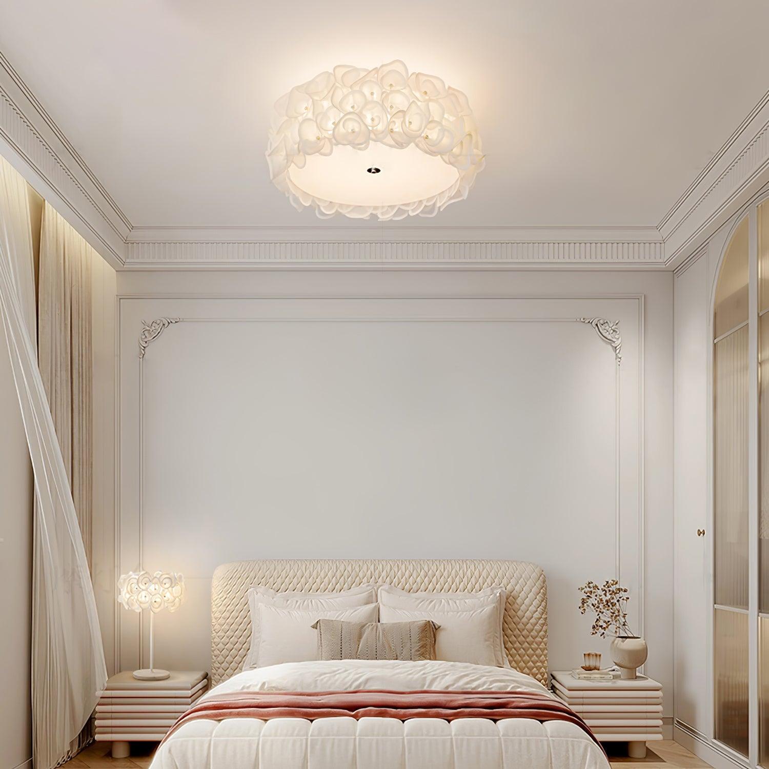 White Hydrangea Ceiling Lamp Ceiling lamp