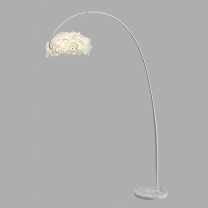 White Hydrangea Floor Lamp L 39.4″ x H 66.9″ / L 100 cm x H 170cm / White / US Plug Floor lamp