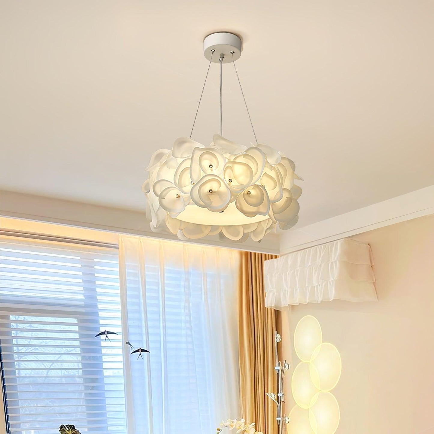 White Hydrangea Pendant Lamp Pendant light