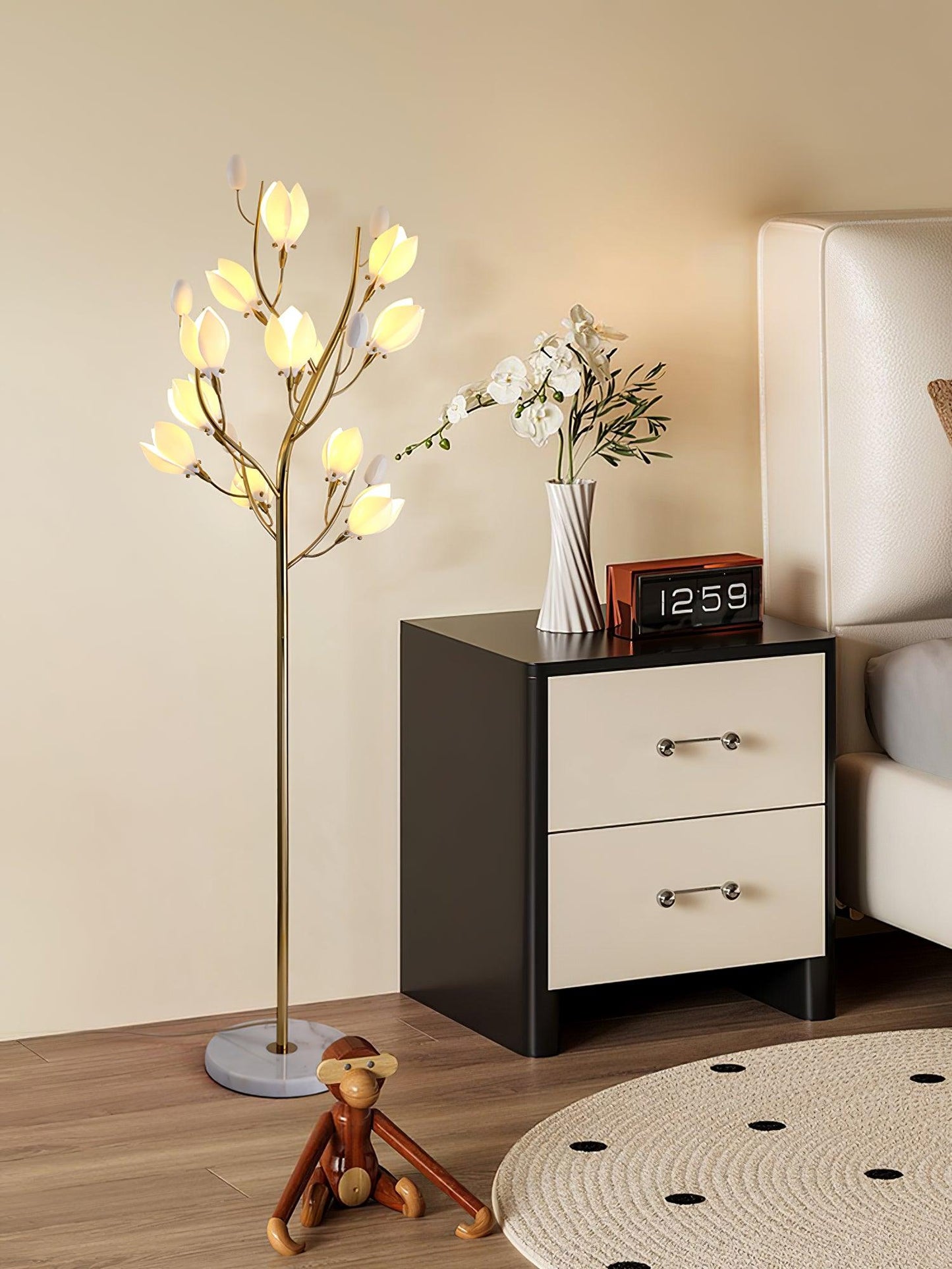 Porcelain Magnolia Floor Lamp Floor lamp