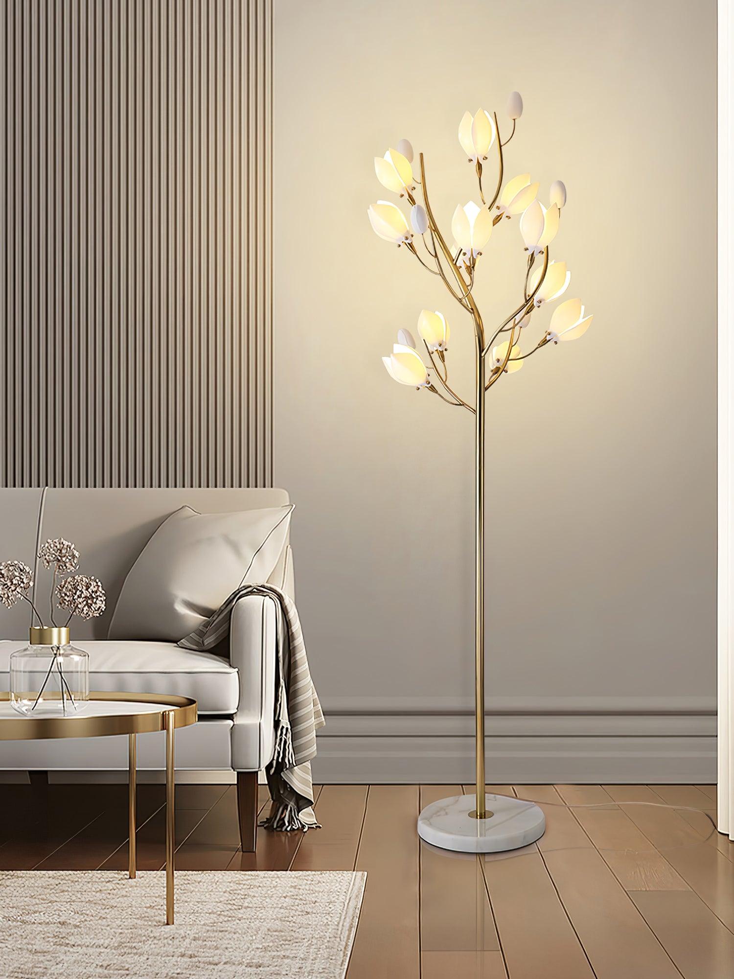 Porcelain Magnolia Floor Lamp Floor lamp
