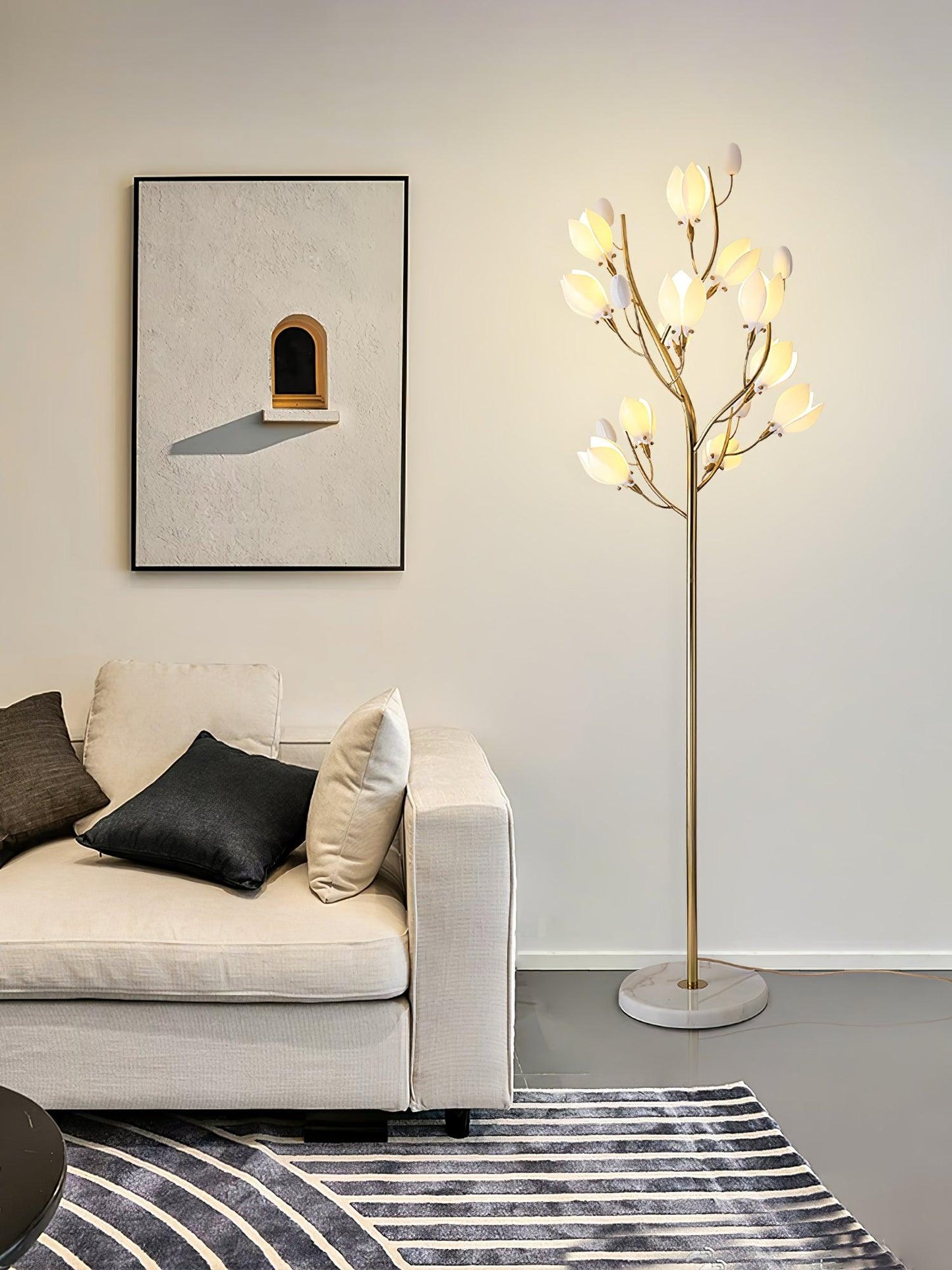 Porcelain Magnolia Floor Lamp Floor lamp