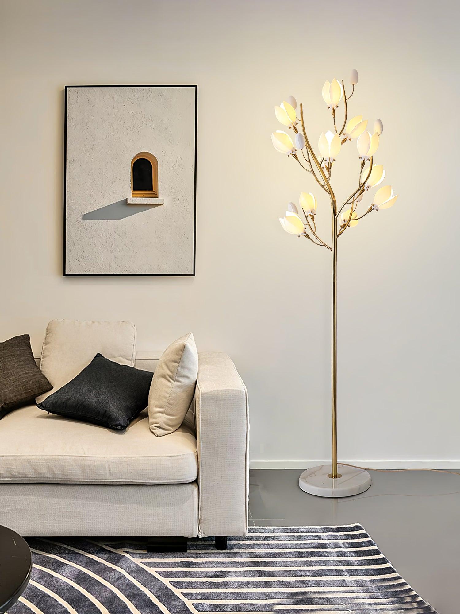 Porcelain Magnolia Floor Lamp Floor lamp