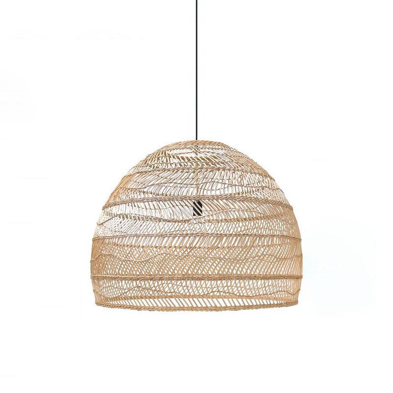 Wicker Pendant Lamp ? 15.8″ x H 13.8″ / Dia 40cm x H 35cm / Natural rattan Pendant light