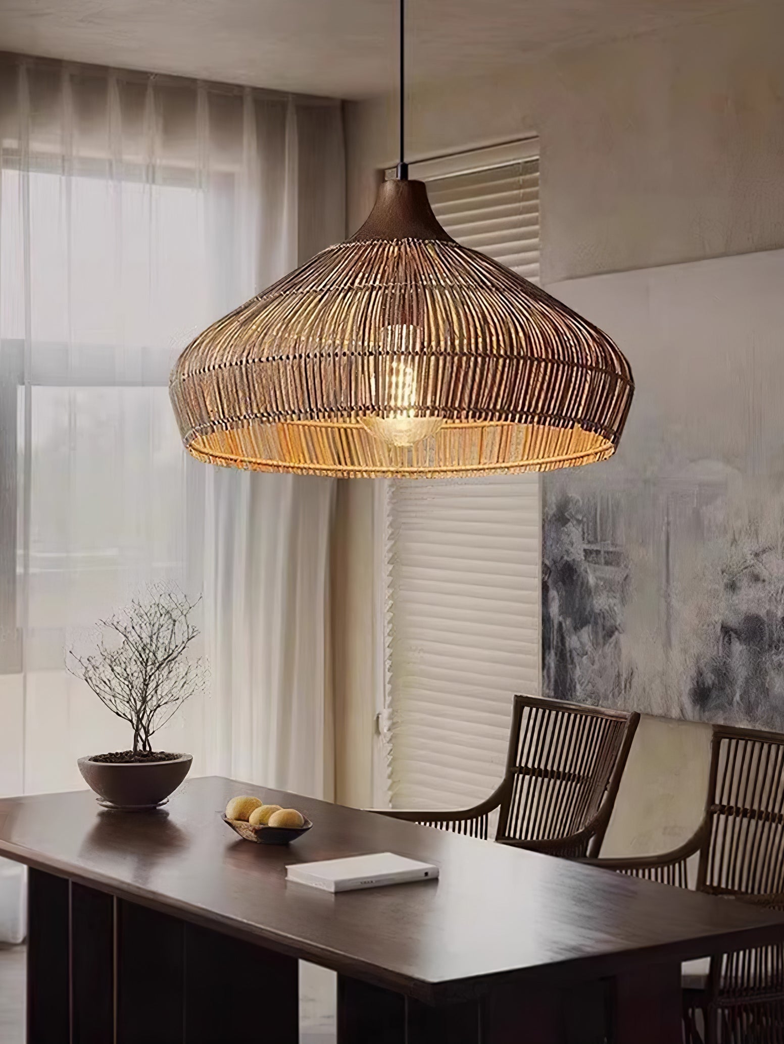 Wicker Rattan Pendant Light Pendant light