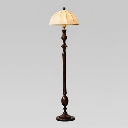 Windsor Vintage Floor Lamp Dia 15.7″ x H 60.2″ / Walnut Color & White / US Plug Floor lamp