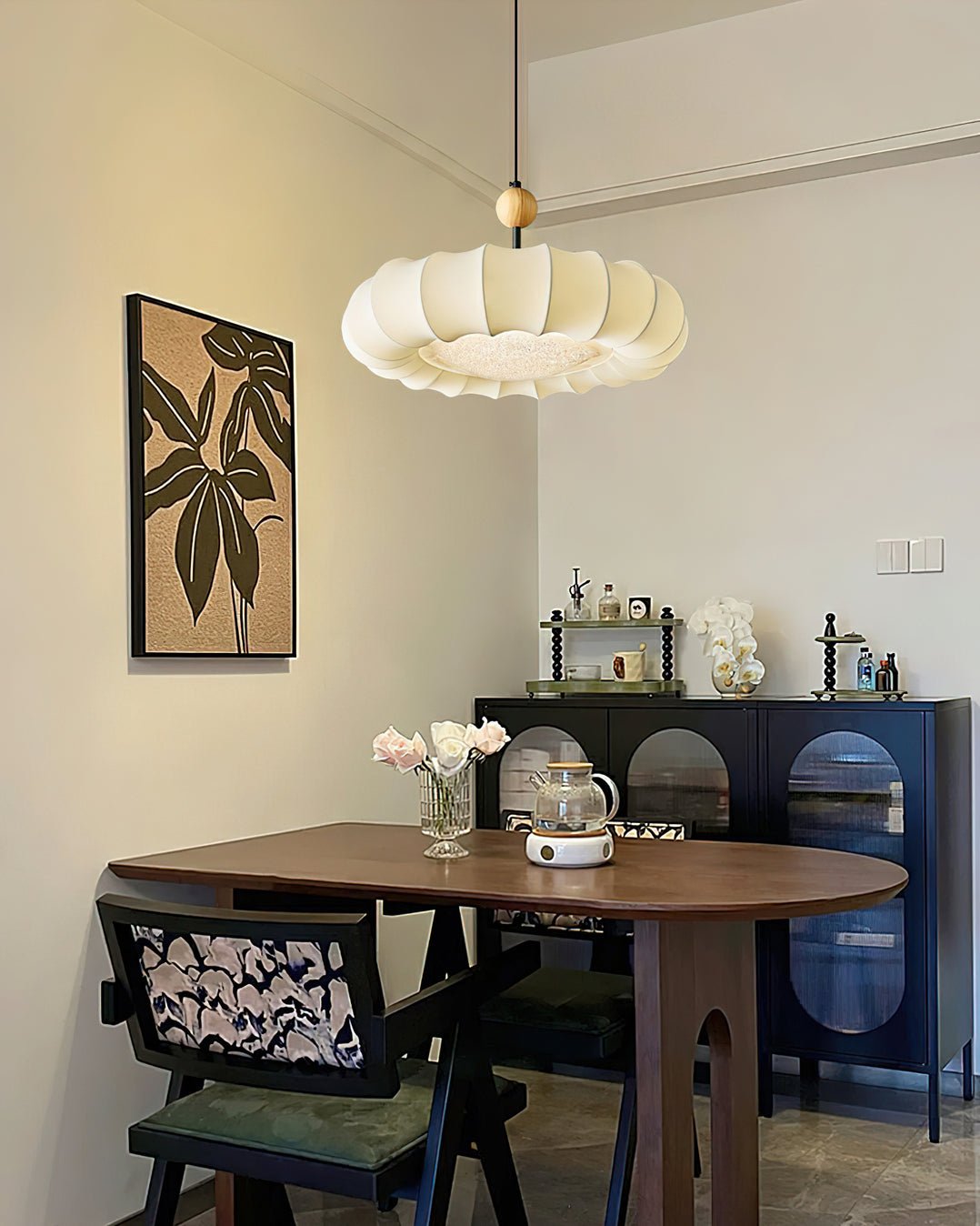 Winnie Veil Pendant Light Dia 19.7″ x H 11″ / Dia 50cm x H 28cm / Beige Pendant light