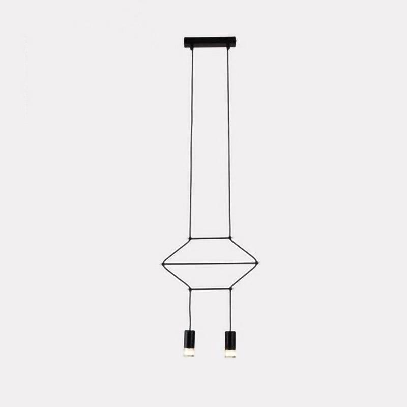 Line Art Pendant Light Dia 13.4″ x H 78.7″ / Dia 34cm x H200cm / Black Pendant light