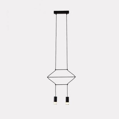 Line Art Pendant Light Dia 13.4″ x H 78.7″ / Dia 34cm x H200cm / Black Pendant light