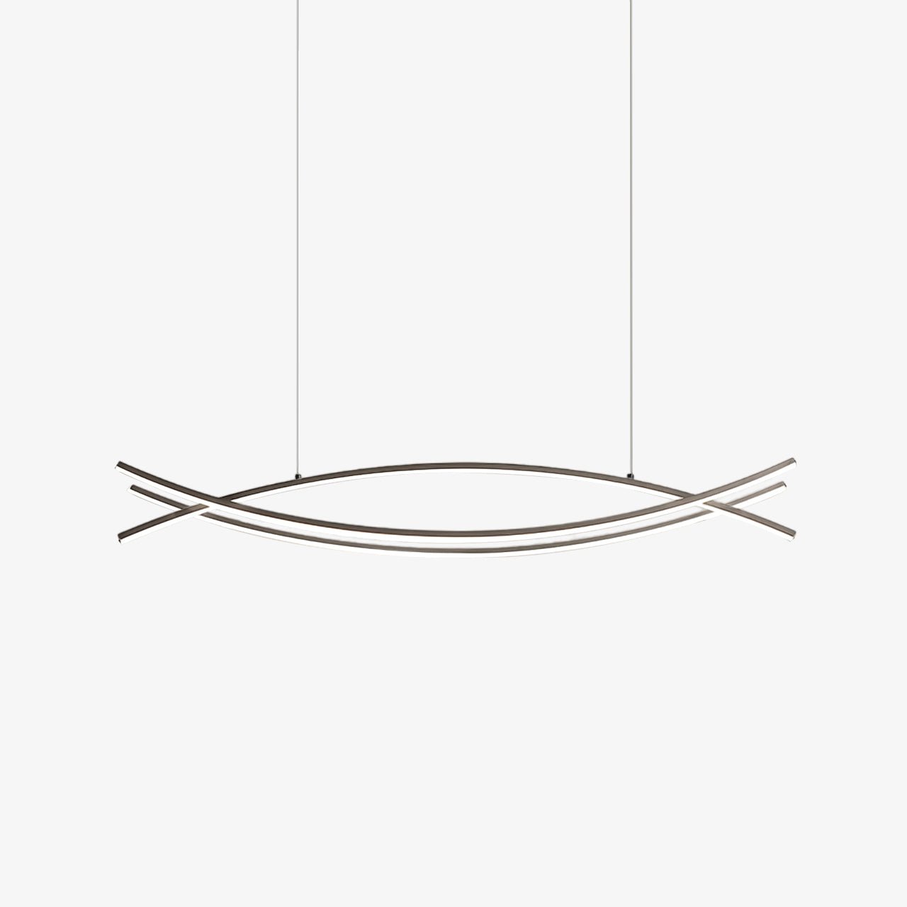 Wishbone LED Chandelier L 47.2″ x H 59″ / L 120cm x H 150cm / Black / Three-Color Changing Light Pendant light