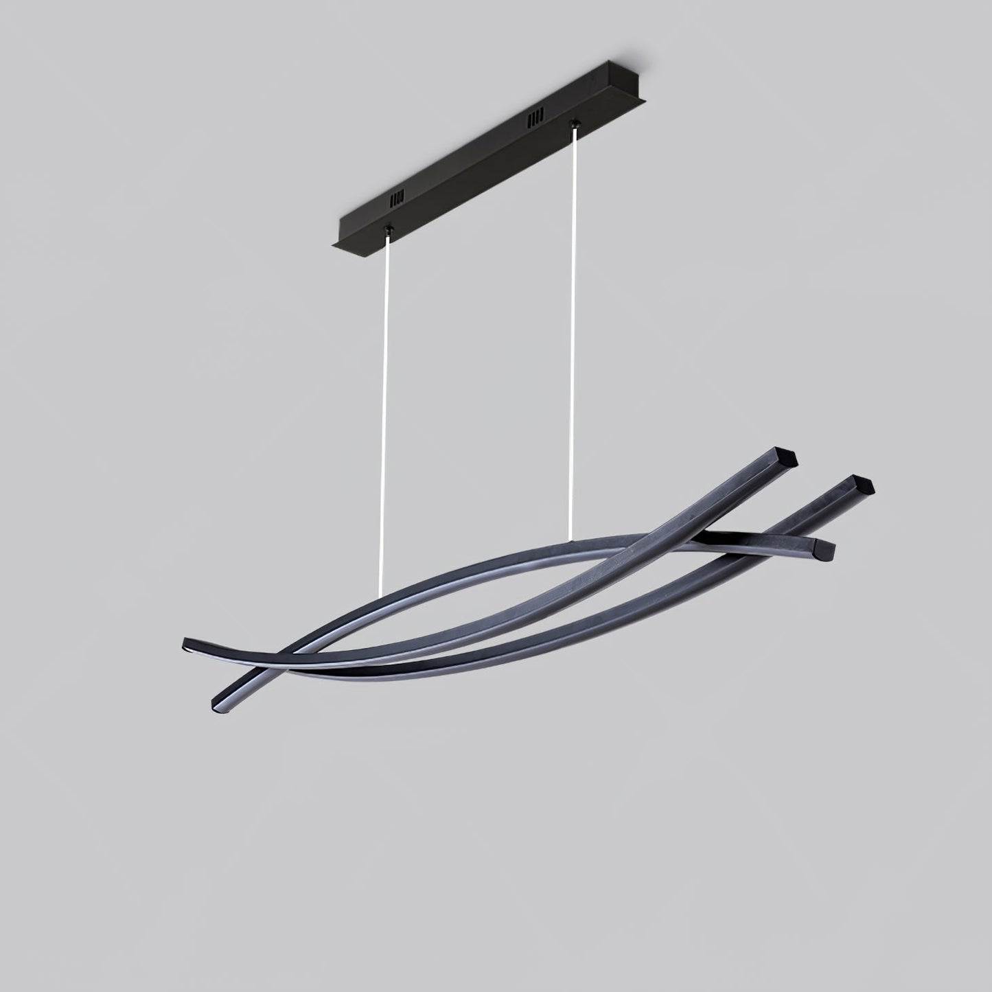 Wishbone LED Chandelier L 47.2″ x H 59″ / L 120cm x H 150cm / Black / Three-Color Changing Light Pendant light