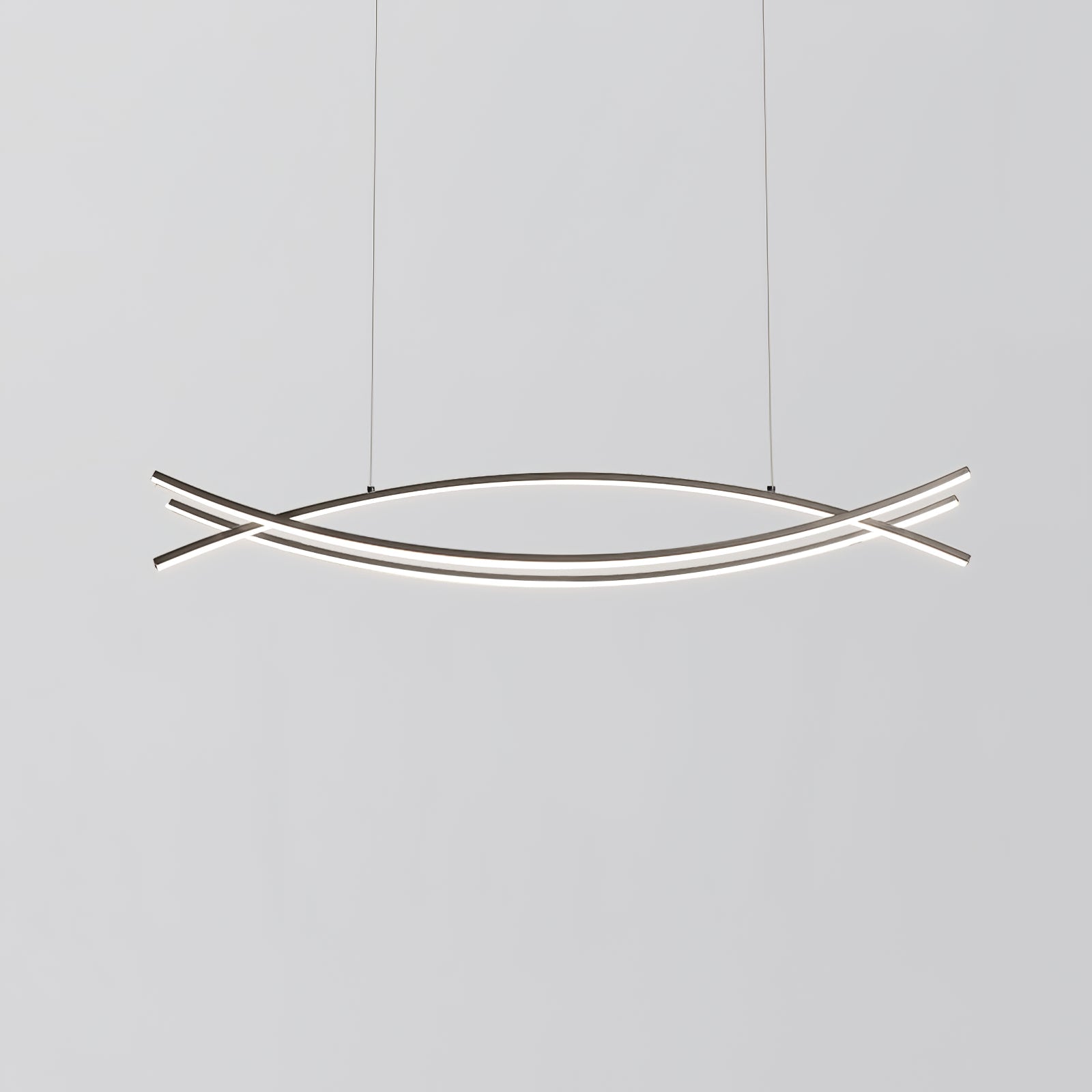Wishbone LED Chandelier L 47.2″ x H 59″ / L 120cm x H 150cm / Black / Three-Color Changing Light Pendant light