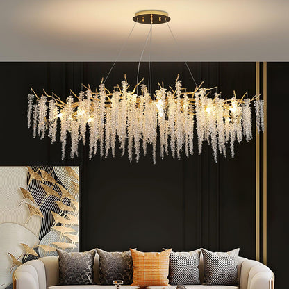 Wisteria Flower Crystal Chandelier Chandelier