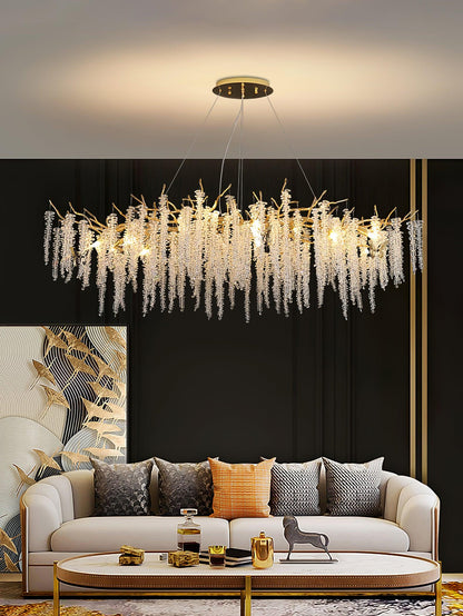 Wisteria Flower Crystal Chandelier Chandelier