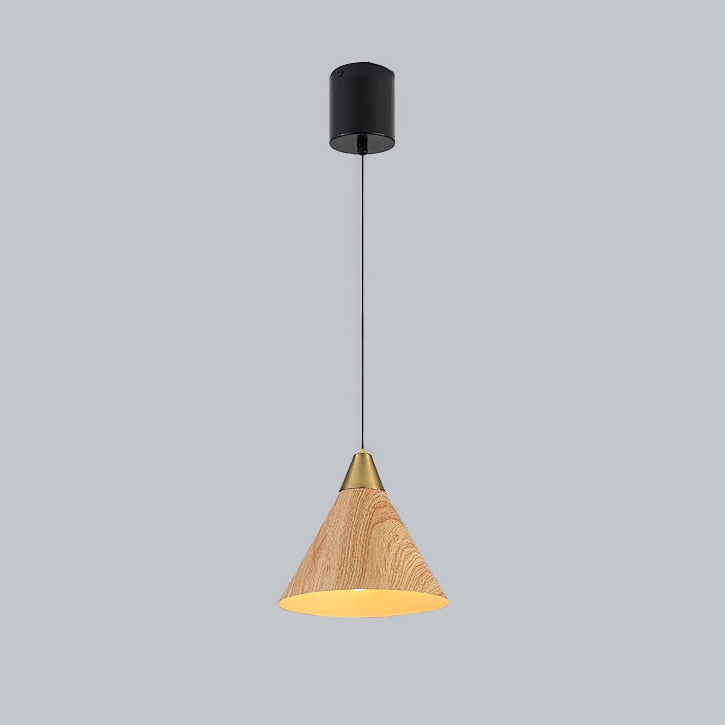 Timeless Grain Pendant Lamp Model B Dia 5.9″ x H 5.1″ / Dia 15cm x H 13cm / Wood Grain Hydrographics / Warm Light 1001