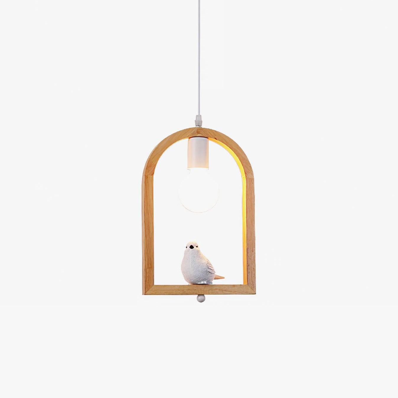 Wood Bird Resin Pendant Light Pendant light