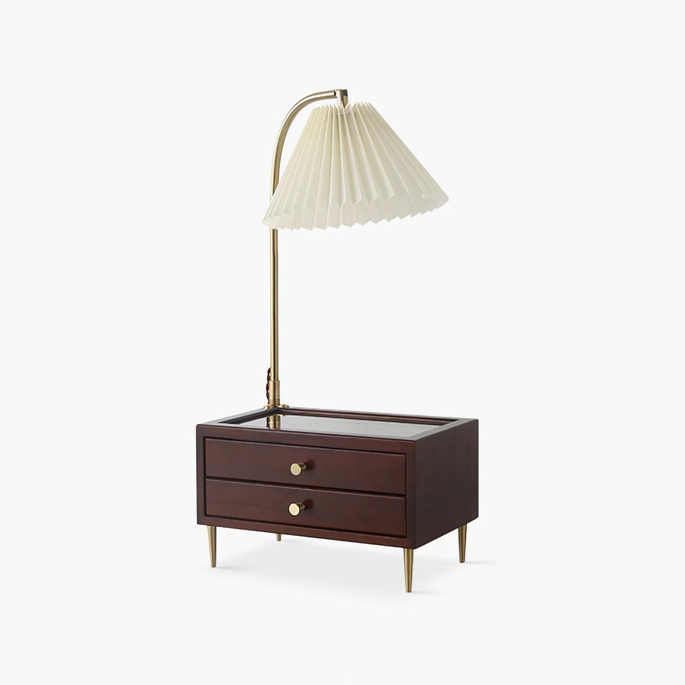 Wood Drawer Table Lamp Table lamp