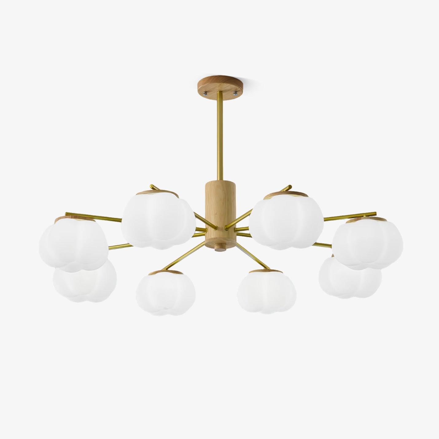 Wooden Cotton Balls Chandelier Chandelier