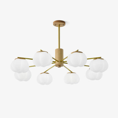 Wooden Cotton Balls Chandelier Chandelier