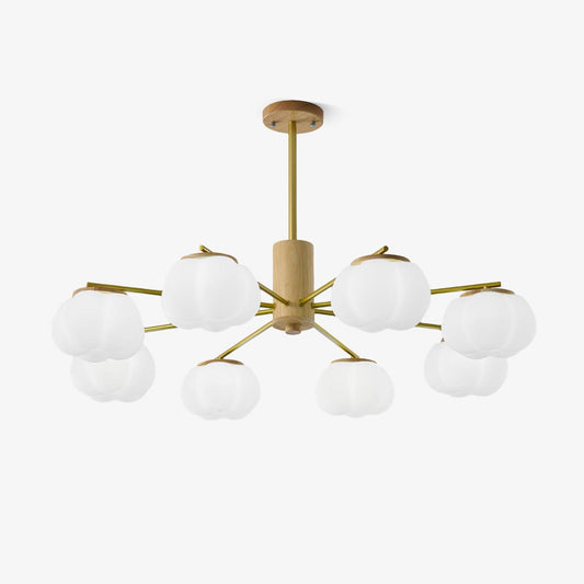 Wooden Cotton Balls Chandelier Chandelier