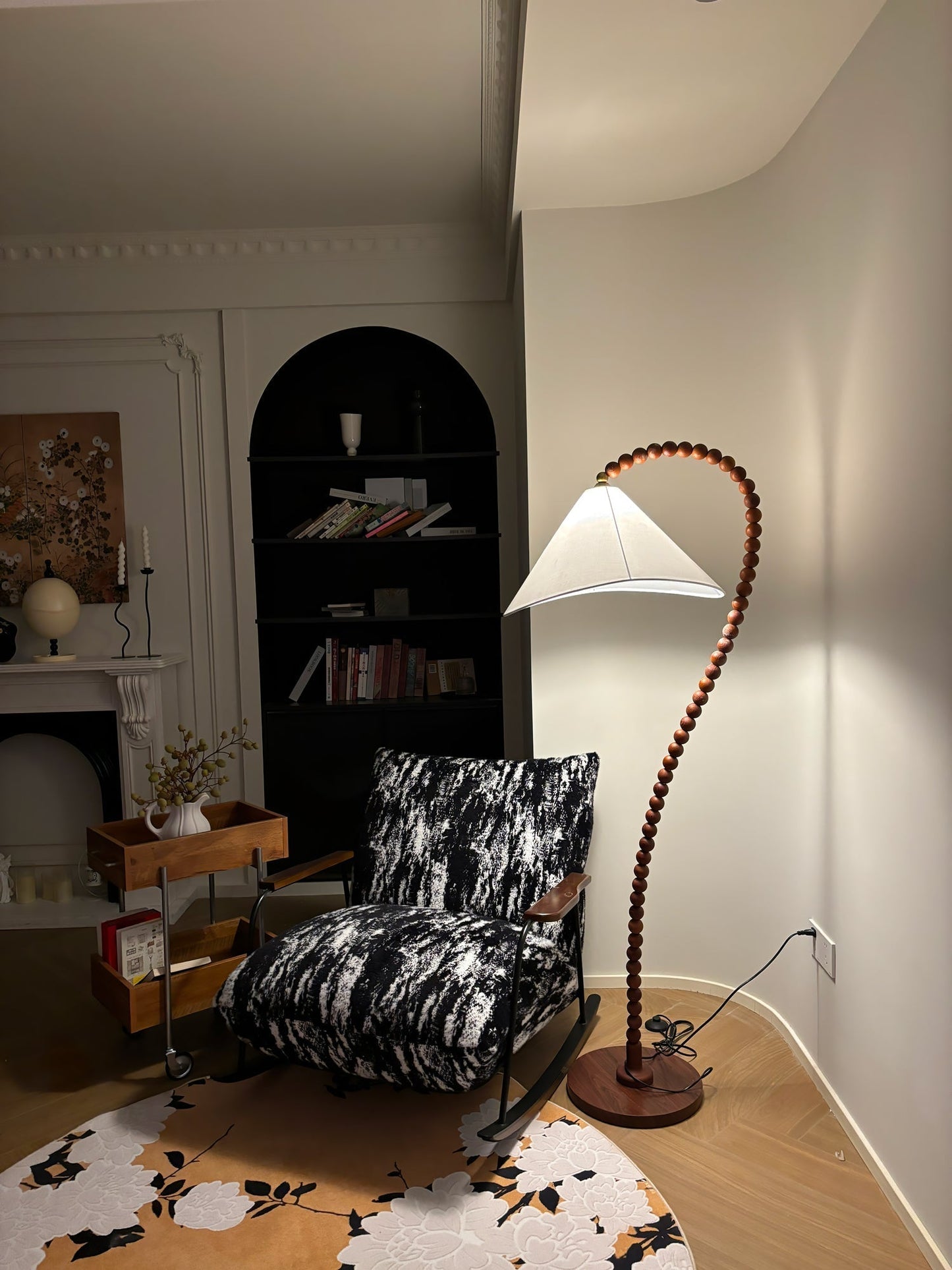 Wooden Bead Floor Lamp Floor lamp