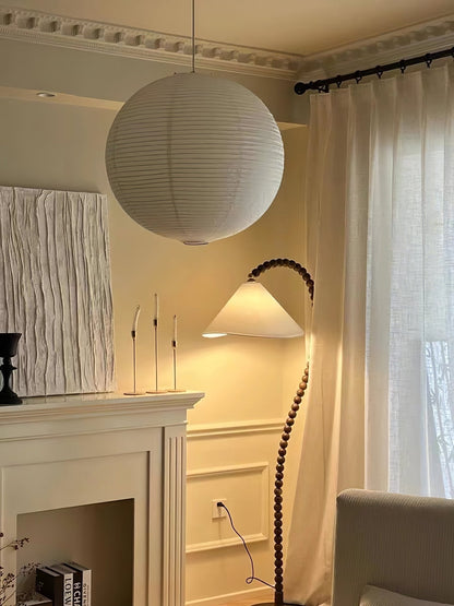 Wooden Bead Floor Lamp Floor lamp