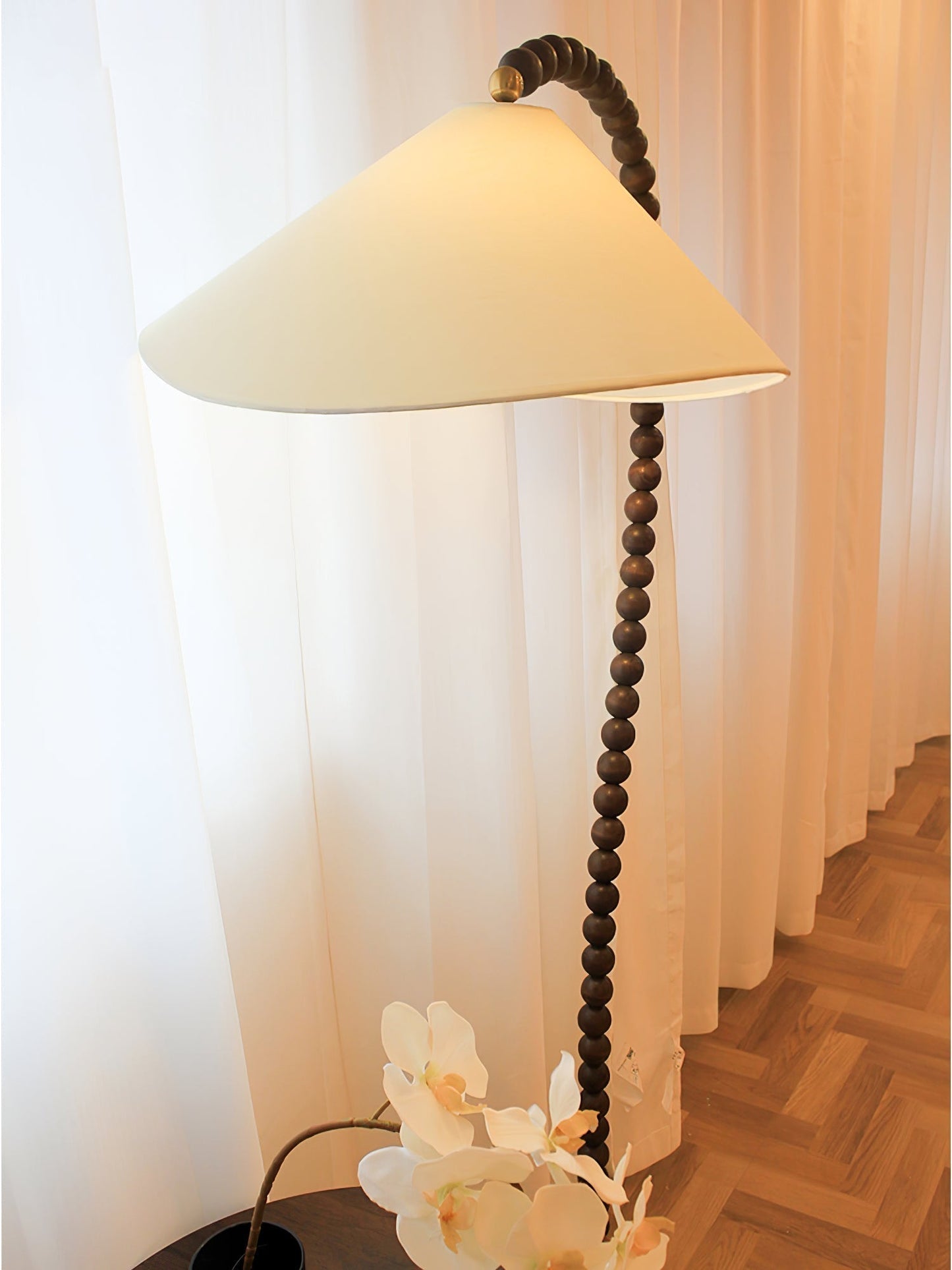 Wooden Bead Floor Lamp Floor lamp