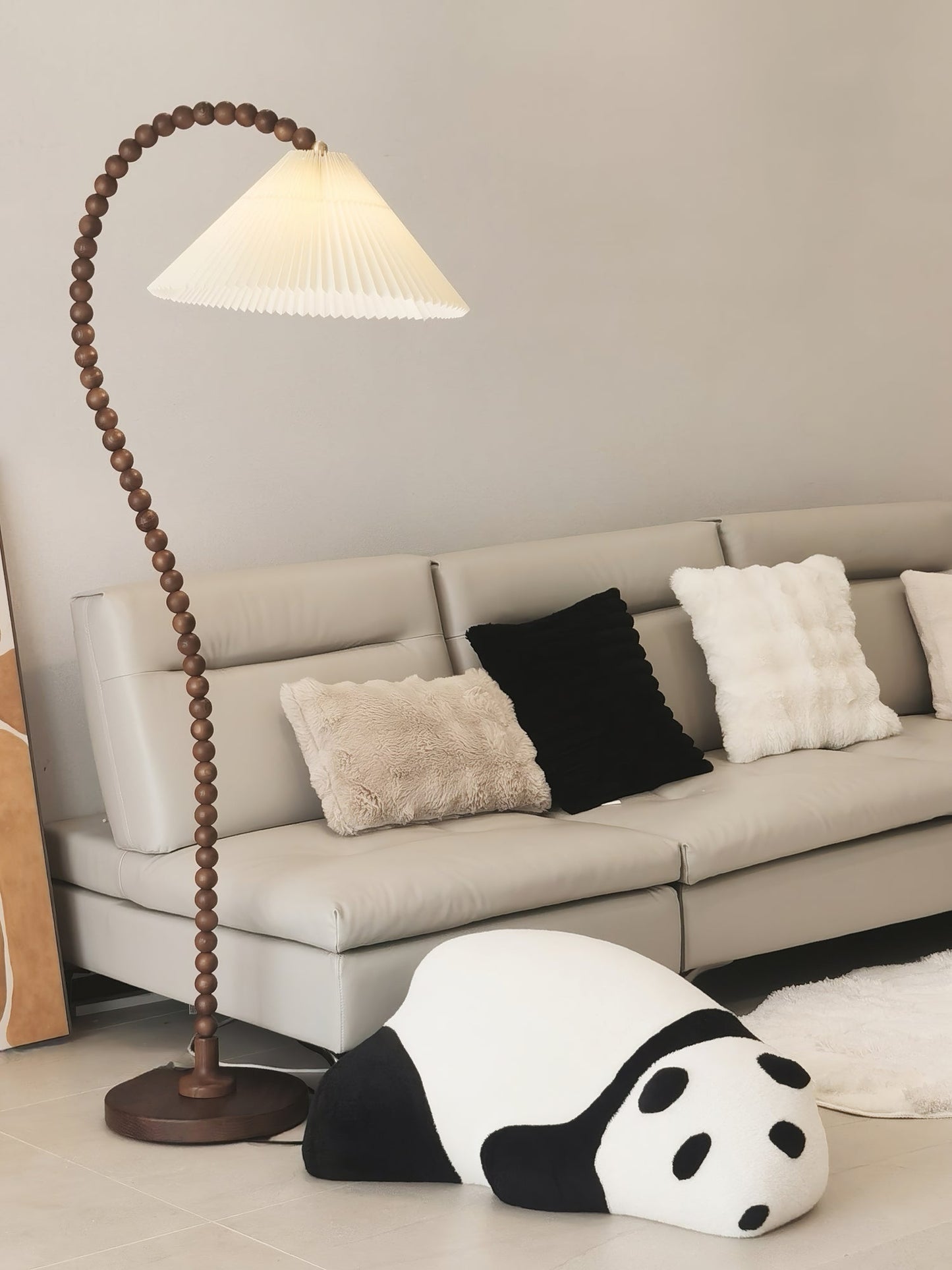 Wooden Bead Floor Lamp Floor lamp