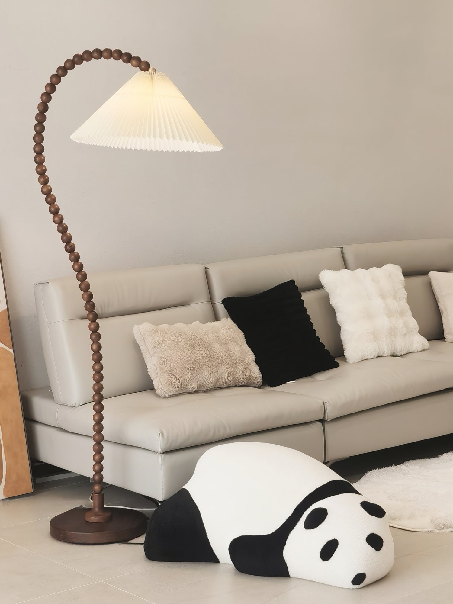 Wooden Bead Floor Lamp Floor lamp
