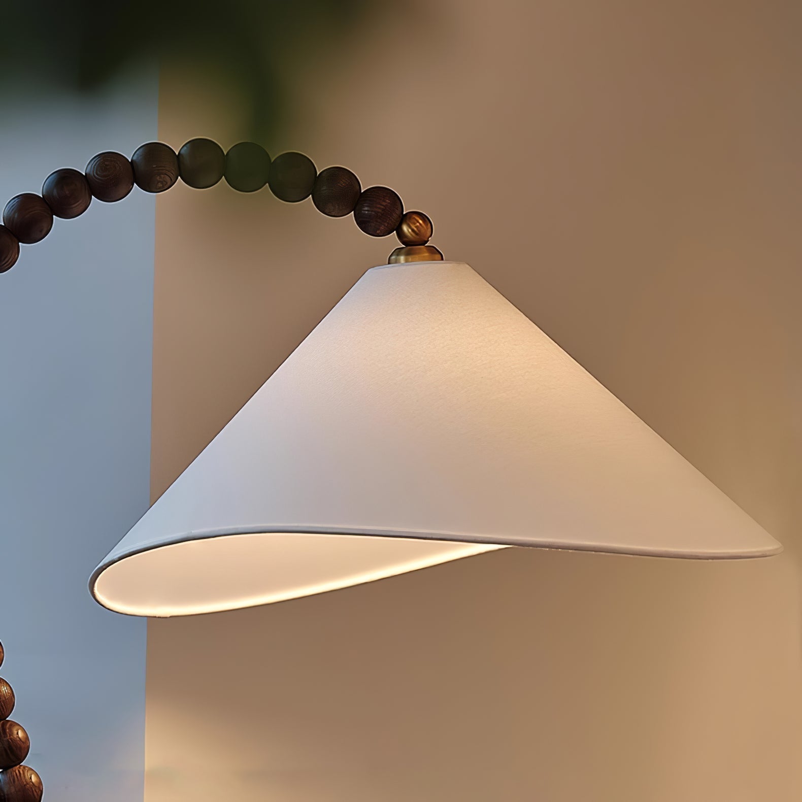 Wooden Bead Floor Lamp Floor lamp