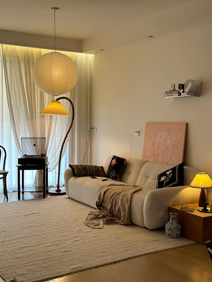 Wooden Bead Floor Lamp Floor lamp