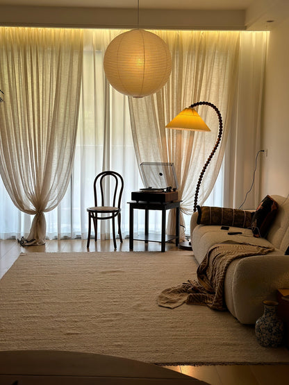 Wooden Bead Floor Lamp Floor lamp