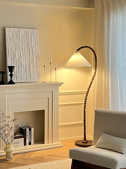 Wooden Bead Floor Lamp Floor lamp