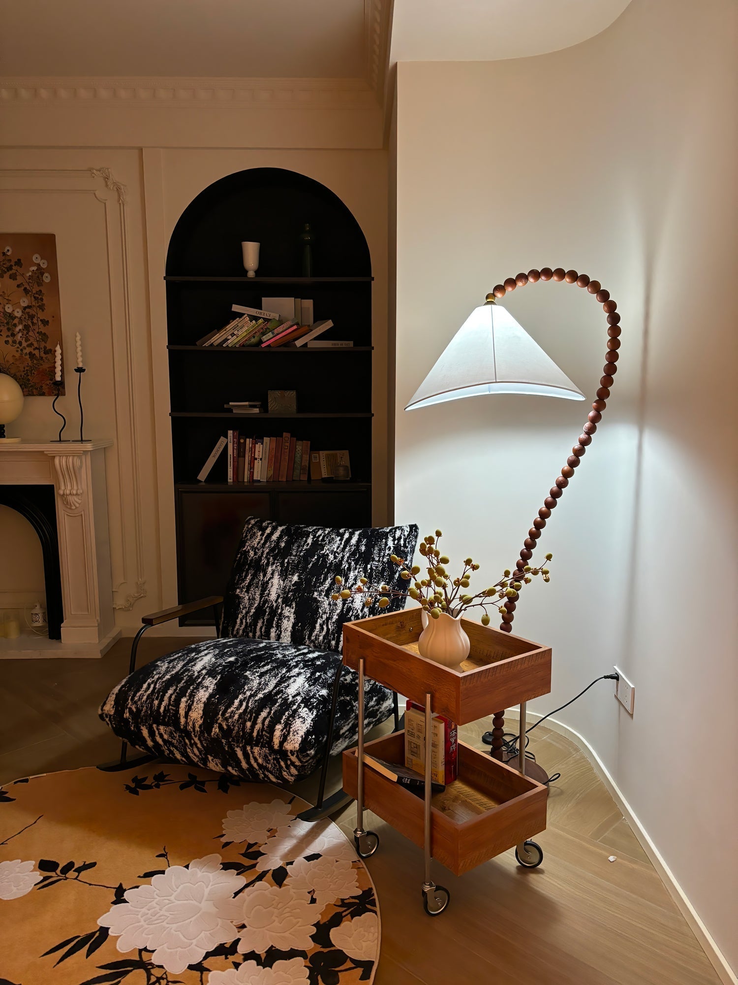 Wooden Bead Floor Lamp Floor lamp