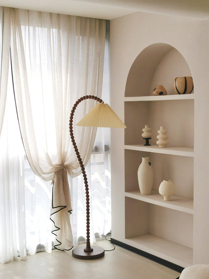 Wooden Bead Floor Lamp Floor lamp