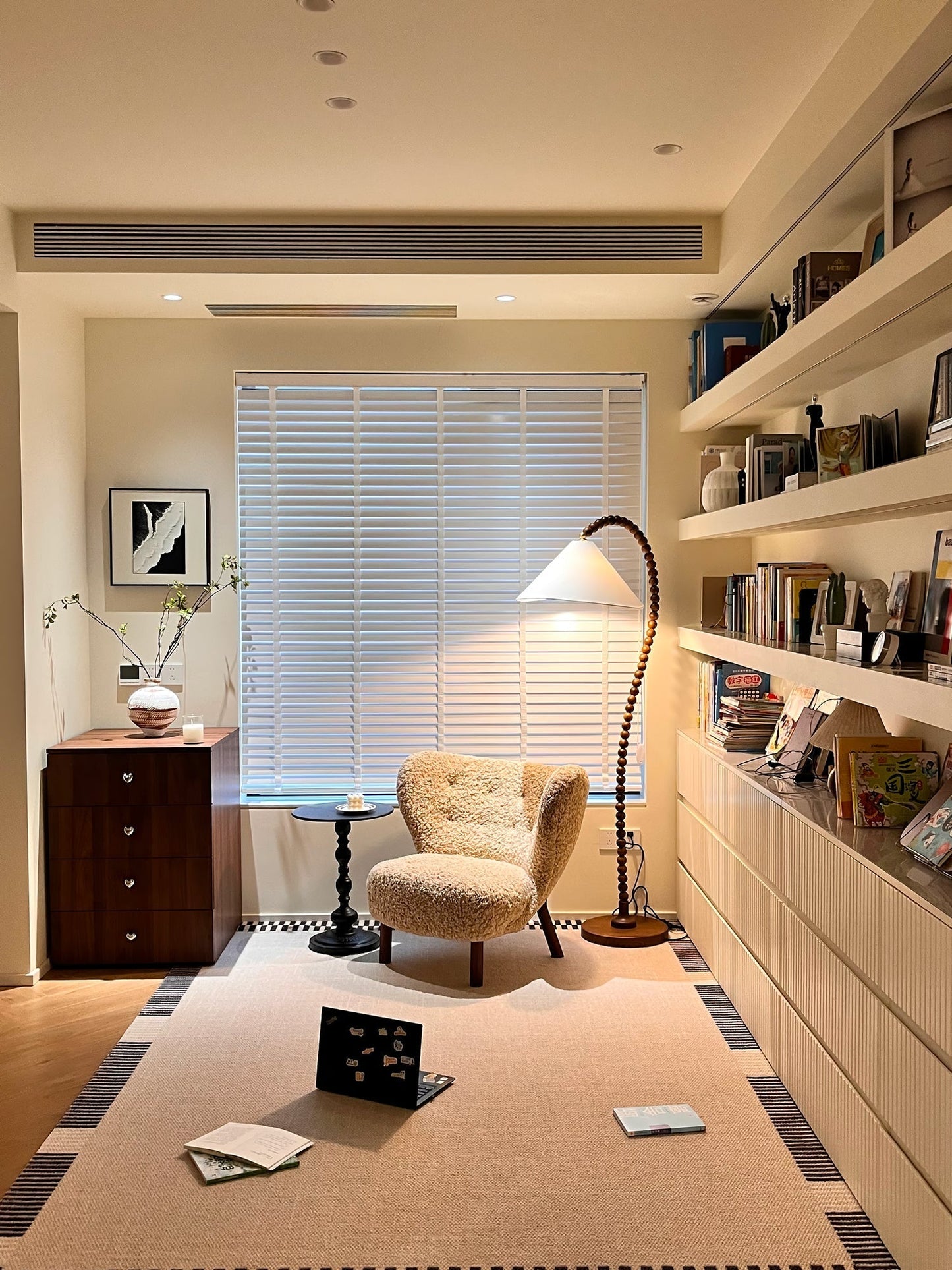Wooden Bead Floor Lamp Floor lamp